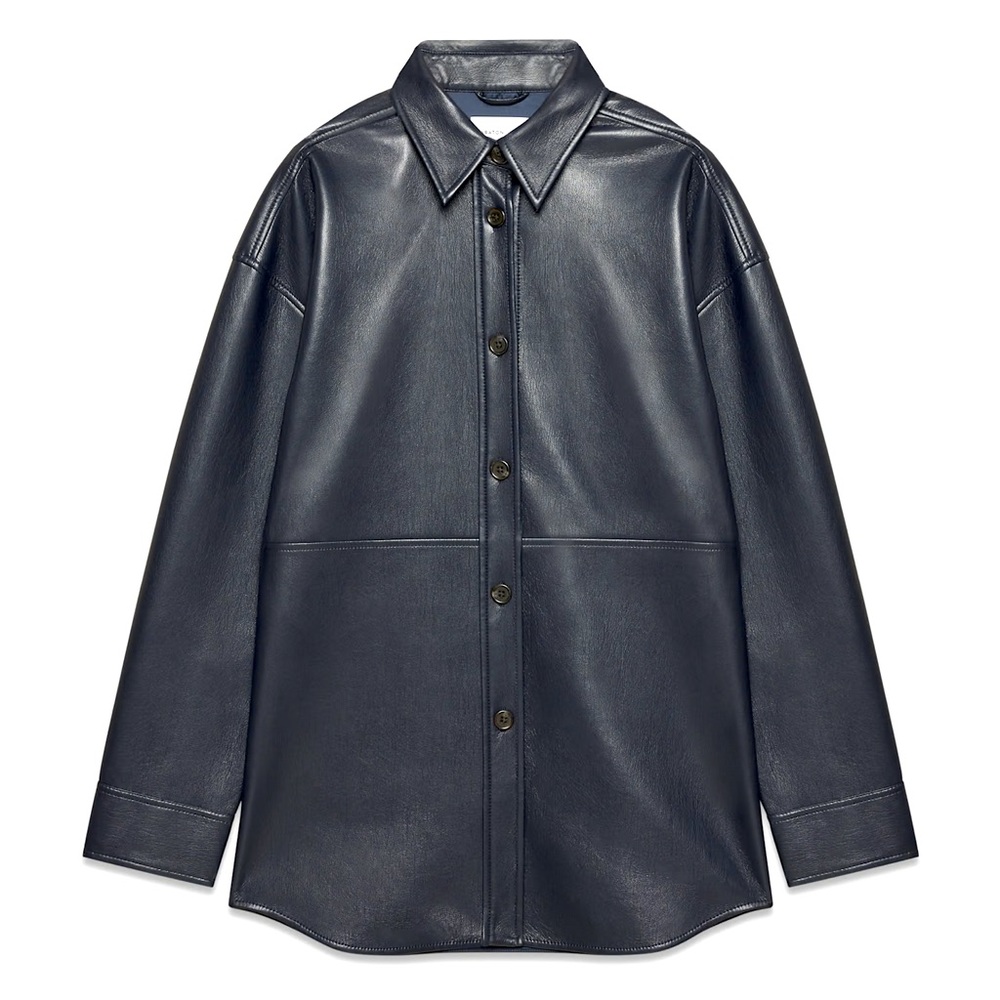 Babaton Pelli Shirt Jacket
Color: Admiral blue 
Size: XXS 
BRAND NEW with tags!